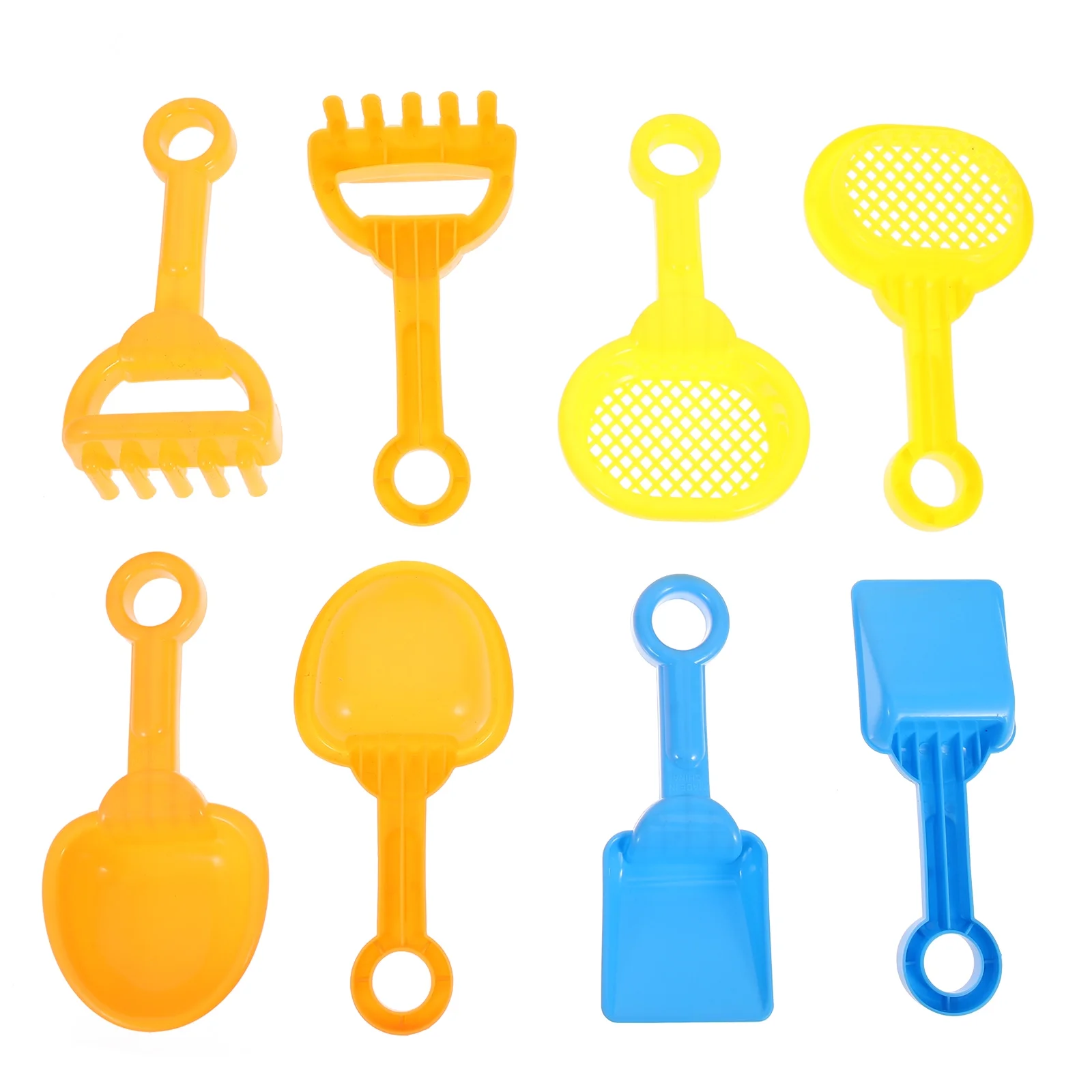 Frcolor Sand Beach Toys Kids Set Shovels Shovel Play Rake Spade Scoop Point Sandbox Plastic Kid Tool Digging Tools Garden Mini