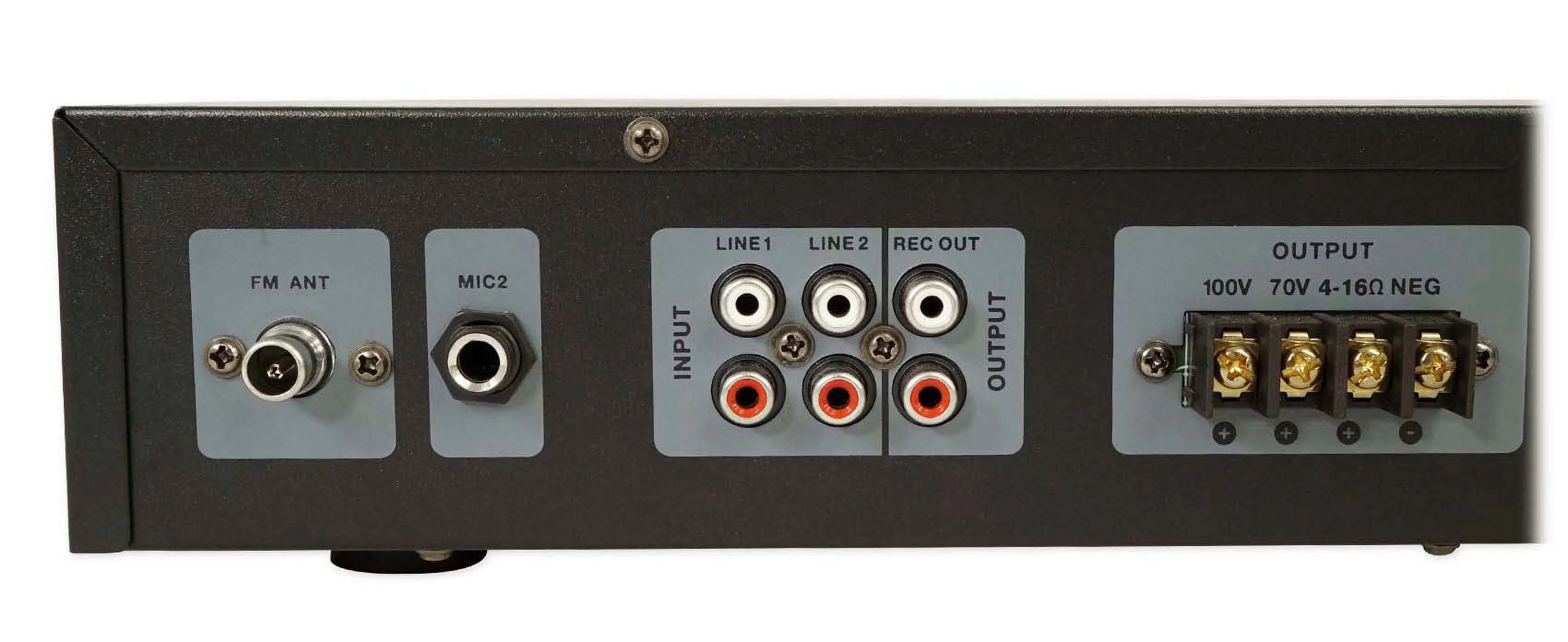 Rockville Commercial Restaurant Amp+2) Black 5.25