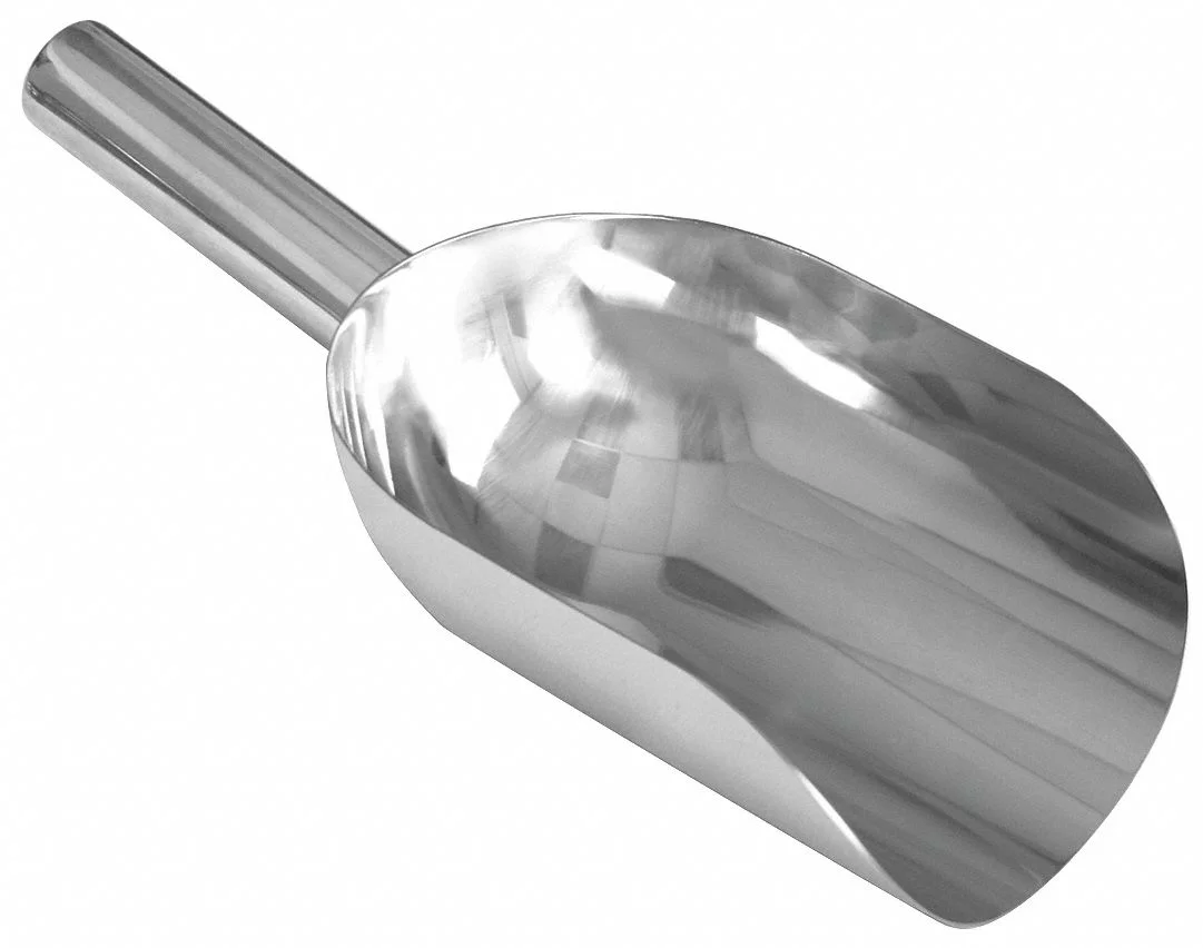 Sani-Lav Pharma Scoop,12 3/4 in L,Silver 44RD