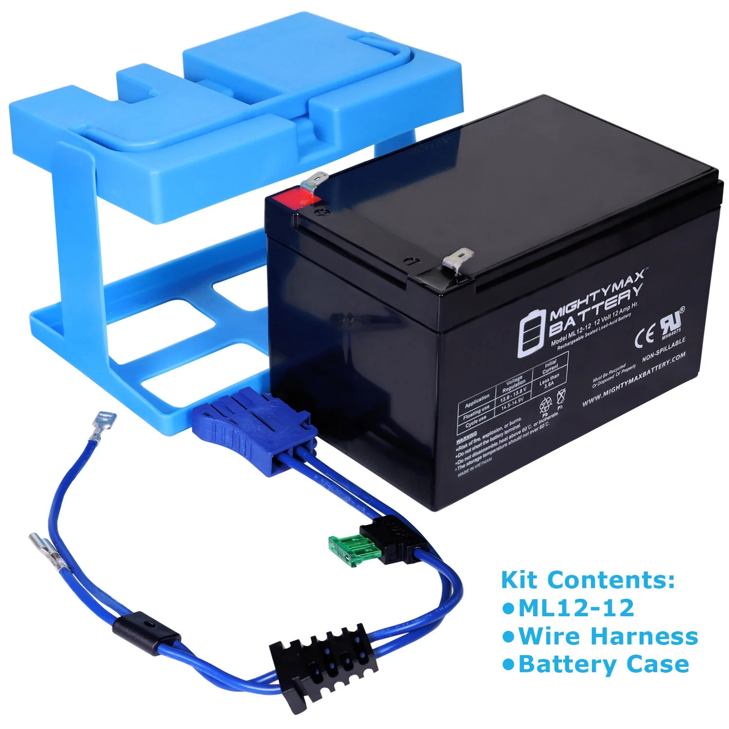 12V 12AH Replacement Battery Compatible with John Deere Ground Force Tractor