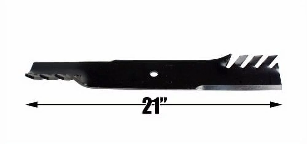 (6) CMB1113BP Toothed Low Lift Replacement Lawnmower  for Ferris® Kees® Lesco® Snapper® Wright® 1520842 823006 Length 21in Width 2 1/2in. Thickness .250in. Center Hole 5/8in. 60 61in. Deck