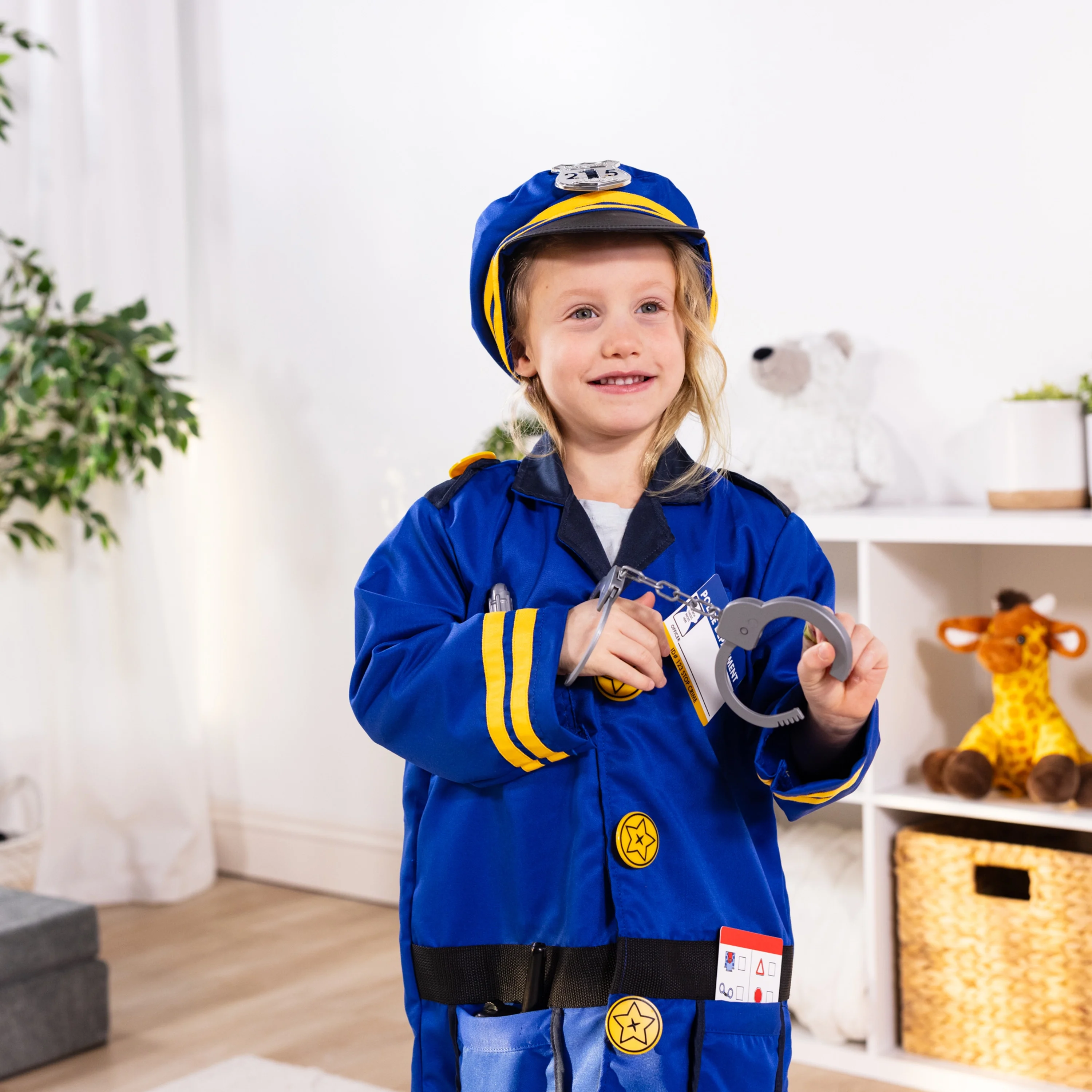 Melissa & Doug Police Officer Role Play Costume Dress-Up Set (8 pcs)