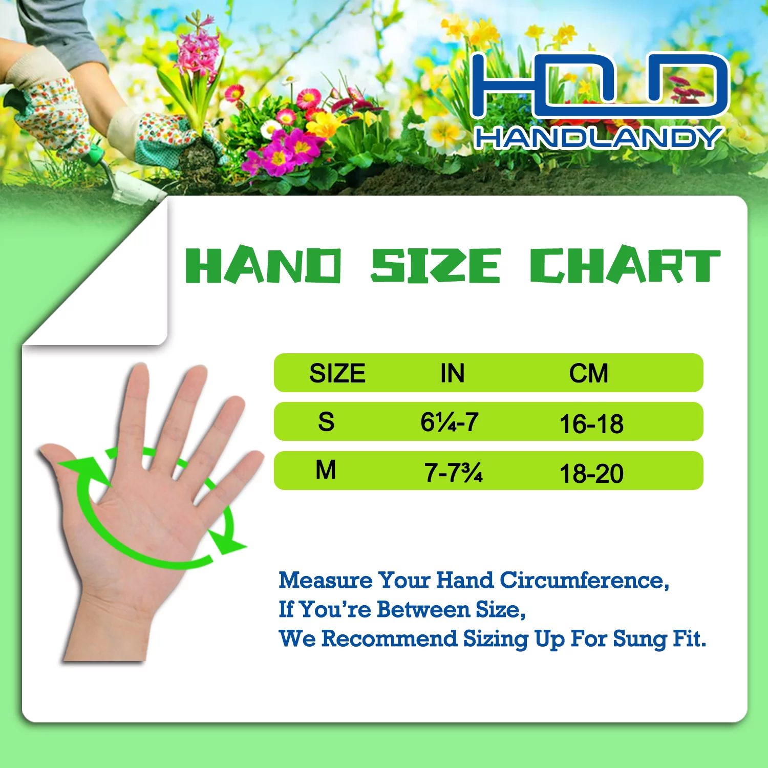 HANDLANDY 3 Pairs Women Breathable Nitrile Coated Garden Gloves Yard Work Gloves Latex Free, Medium