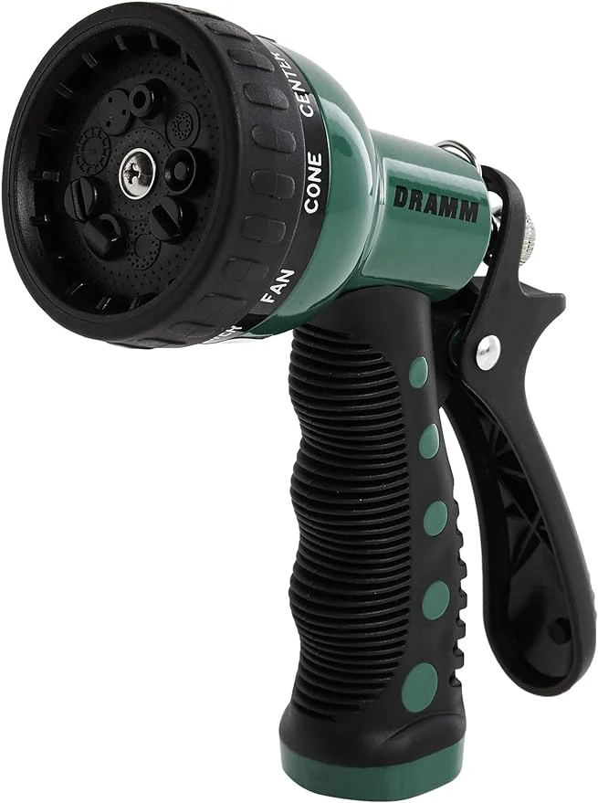 Dramm Available 12704 9-Pattern Revolver Spray Nozzle, Green
