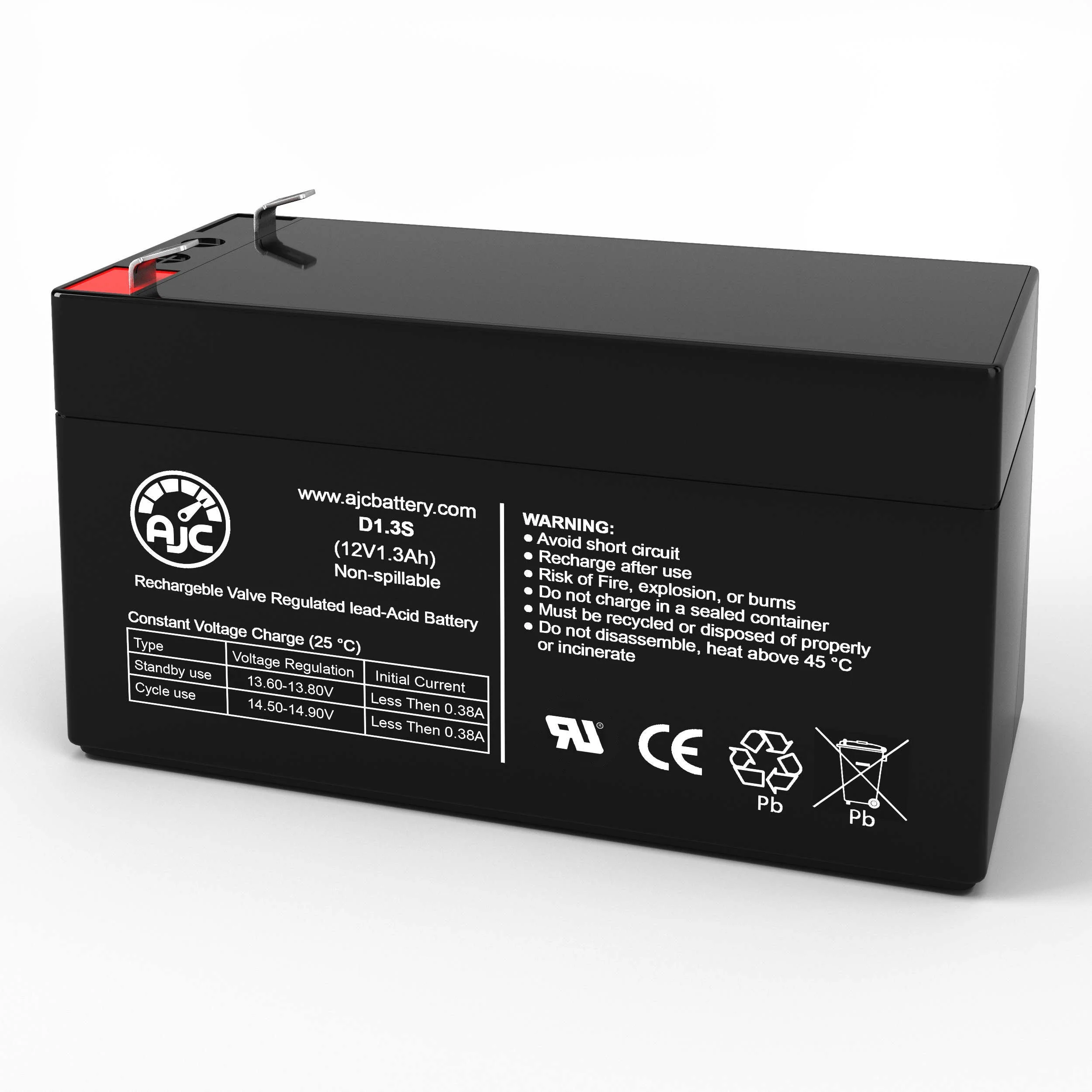 Roper 532048068 12V 1.3Ah Lawn and Garden Battery - This Is an AJC Brand Replacement