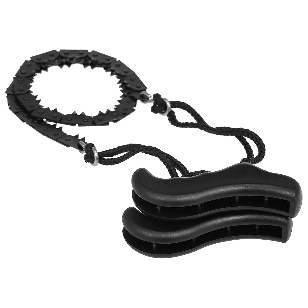 Folding Chain Saw Jagged Chainsaw Manual Steel Wire Saw Hand Camping Hiking Emergency Survival Tool