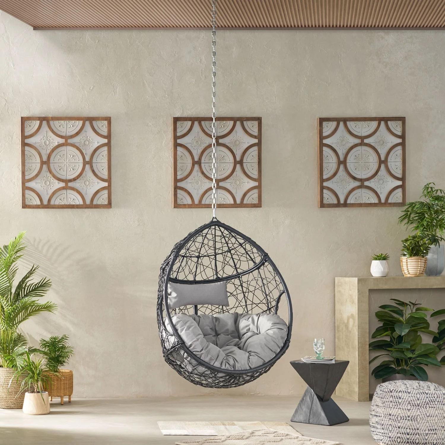 Comfortable Castaic Hanging Chair with 8ft Chain for Ultimate Relaxation and Enjoyment in Your Outdoor Space