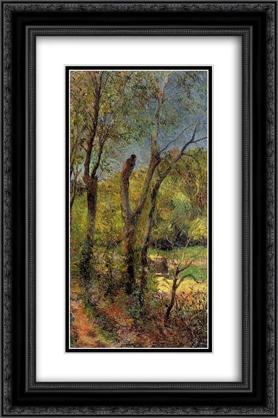 Paul Gauguin 2x Matted 16x24 Black Ornate Framed Art Print 'Willows '