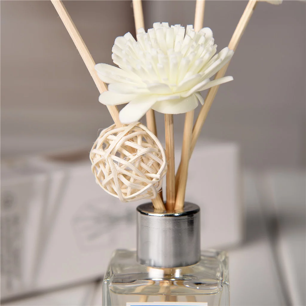 Artificial Flowers and Reed Oil Diffusers with Natural Sticks, Glass Bottle and Scented Oil 50ML