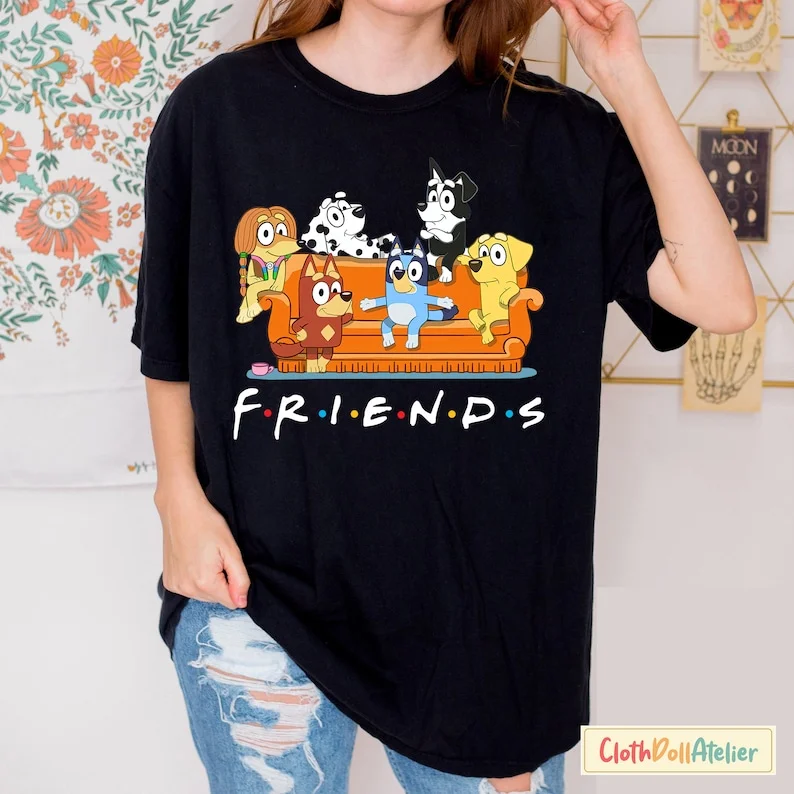 Bluey Friends shirt, Bluey gift Shirt, Bluey Family Shirt, Bluey Shirt, Bluey gift, Bluey Birthday Gift