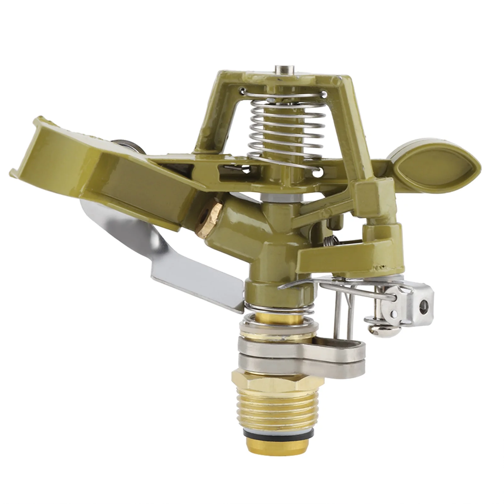 Heaveant Watering Sprinkler, 360 ° Zinc Alloy Ground Insert + Zinc Sprink Water Watering Sprinkler Sprayer Lawn Garden Yard