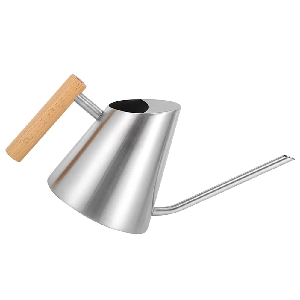 Water Kettle Plant Watering Pot Indoor Plants Jug Garden Tiller Tool Succulent Can Small Flowers Wooden Stainless Steel