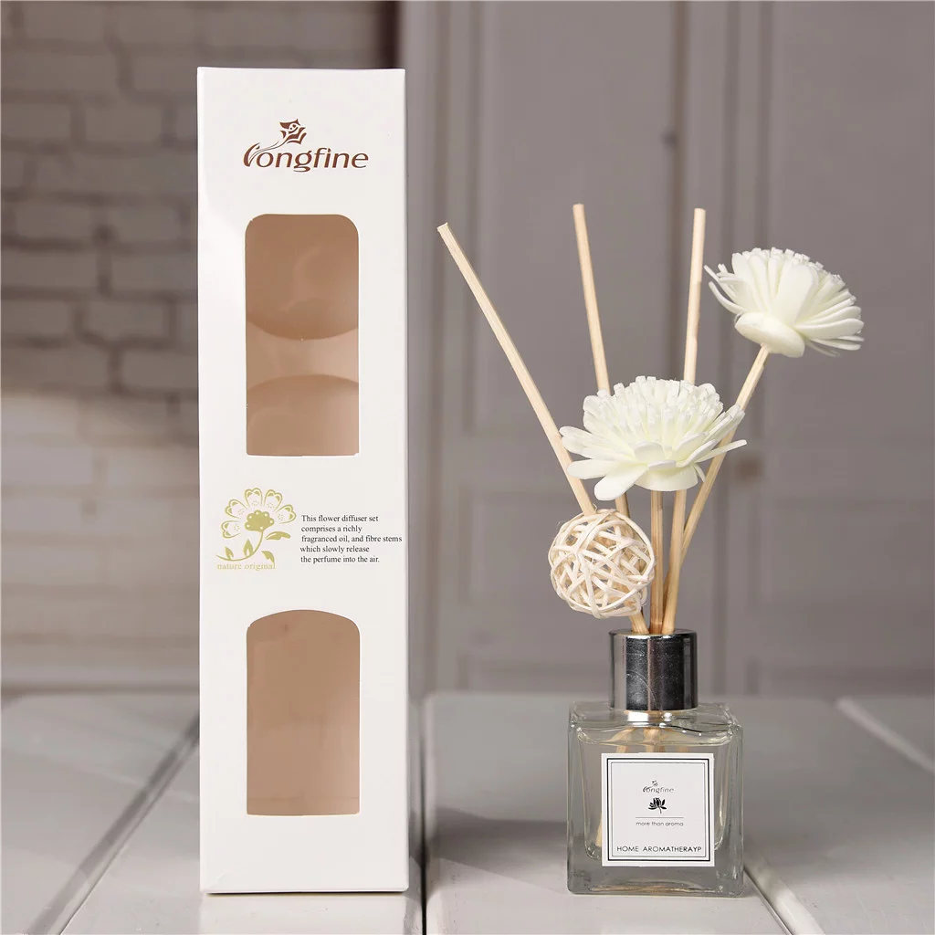 Artificial Flowers and Reed Oil Diffusers with Natural Sticks, Glass Bottle and Scented Oil 50ML