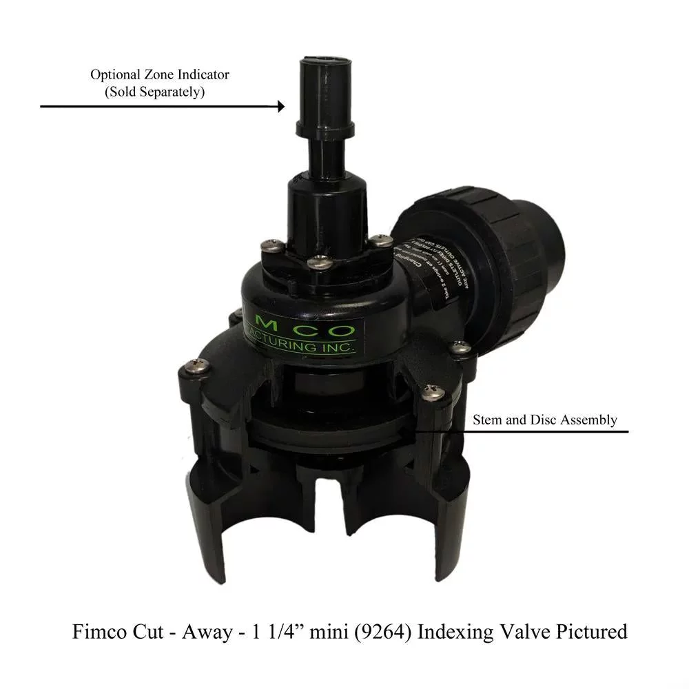 1 In. Mini 4 Outlet Indexing Valve With 2, 3 And 4 Zone Cams