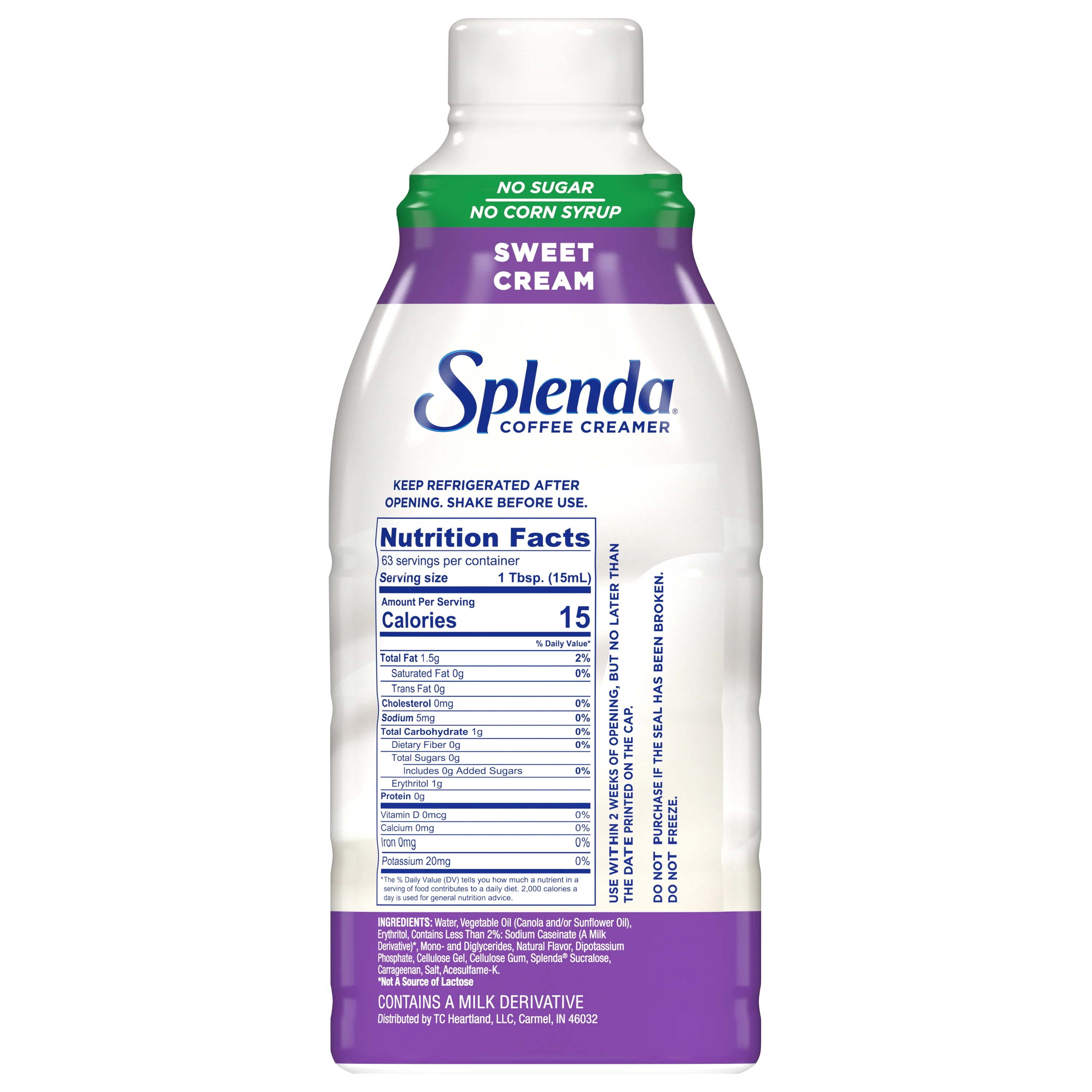 Splenda Sweet Cream Liquid Coffee Creamer, 32 fl oz Bottle