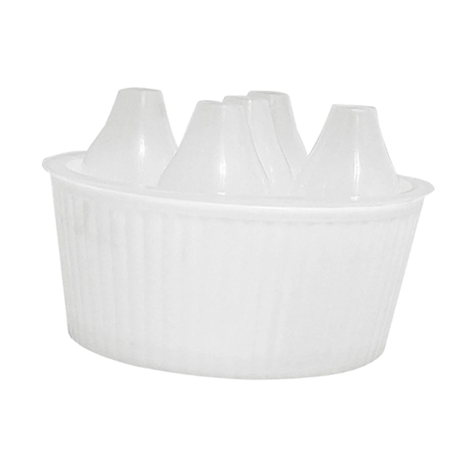 SunniMix Flower Pot Planters Organizer Water Level Indicator Plant Containers,Hydroponics Flower Pot for 14cm Bulb Kitchen Indoor White