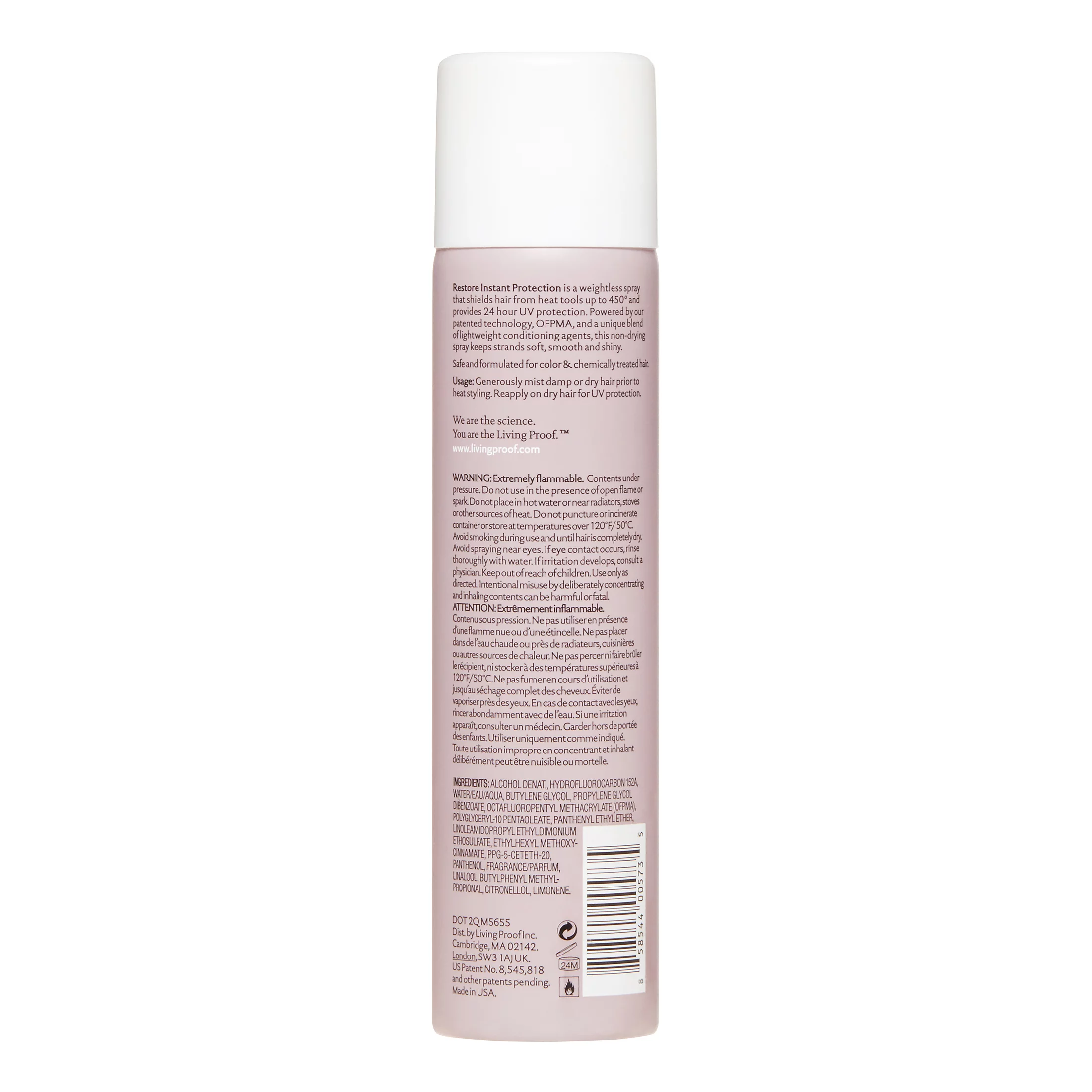 Living Proof Restore Shine Enhancing & Humidity Resistant Instant Protection Hairspray, 5.5 oz