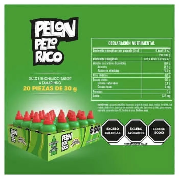 Sweet spicy Pelon Pelo Rico Tamarind Flavor 20 ct