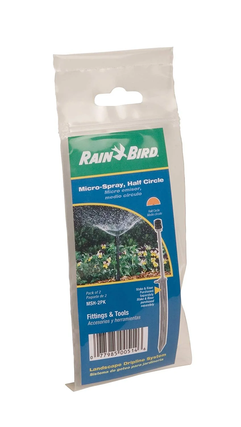 Rain Bird Half Circle Micro Spray,Black,PK2 MSH2PKS