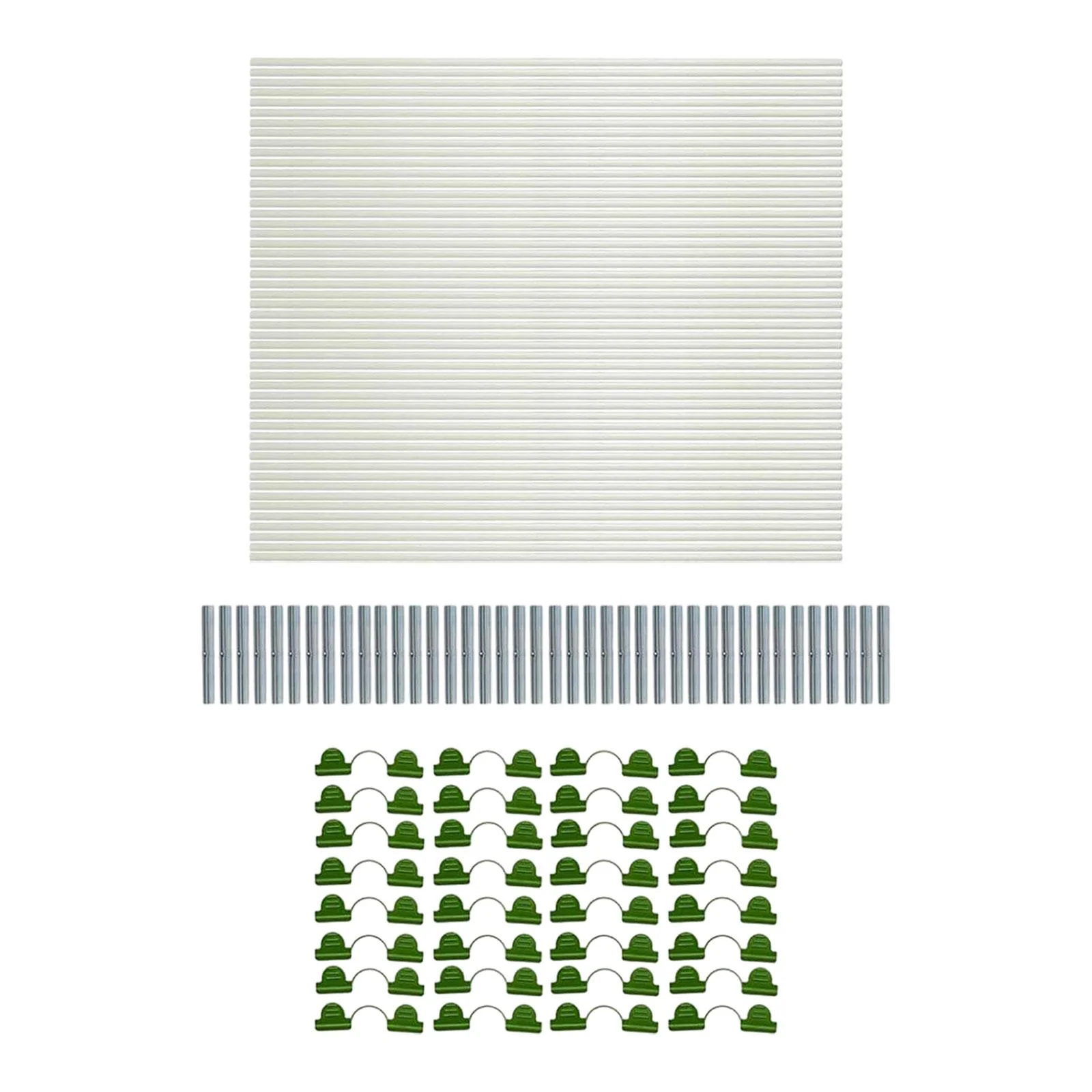 SunniMix Fiberglass Hoops for Gardening Gardening Supplies Vegetable Greenhouse Hoops 50 pieces hoops