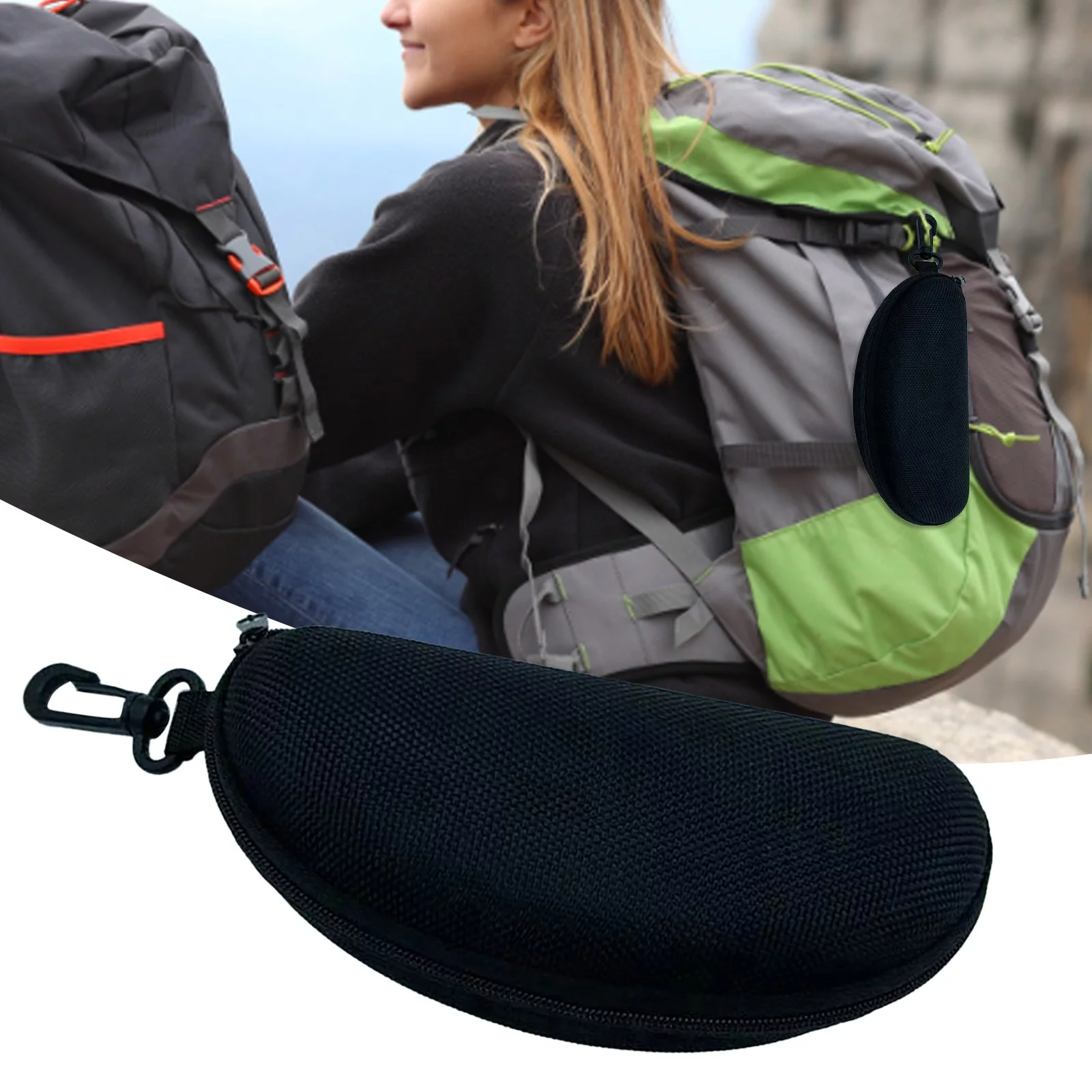 iju7gthy Carpet Rake for Pet Hair Removal and Fluff 4th of July Party Black Glasses Case Plus Hard Pressure Eva Sunglasses Case with Hook Zipper Case