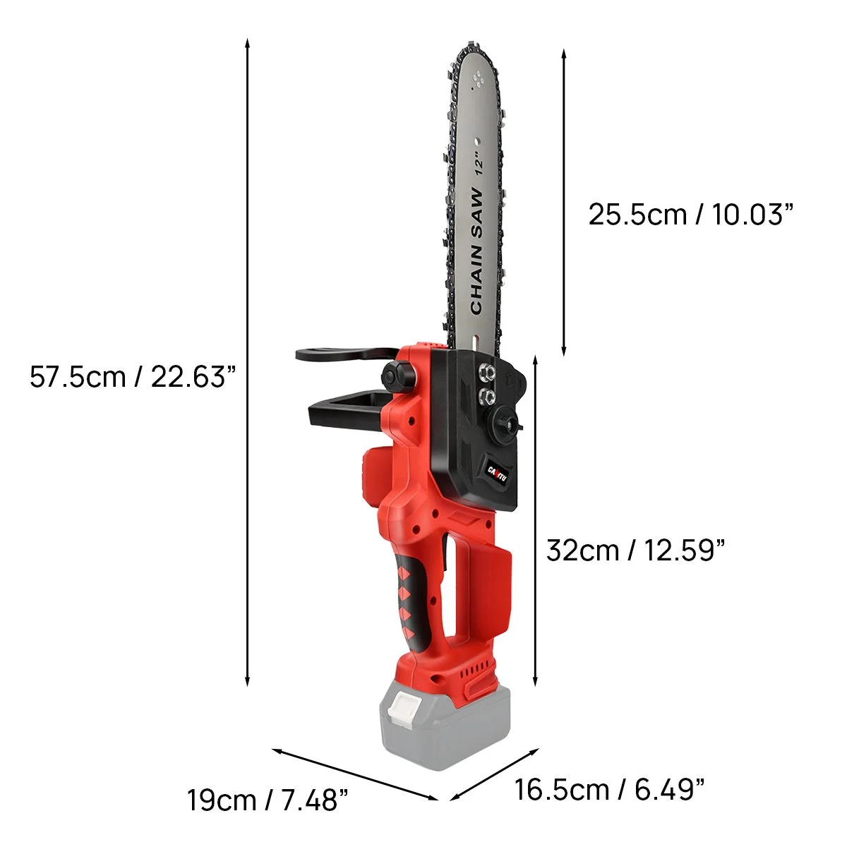 ALLTIMES 12'' Electric Cordless Chainsaw for Makita 18V Battery (Not Included) Handheld Chain Saw for Wood Cutting Tree Trimming