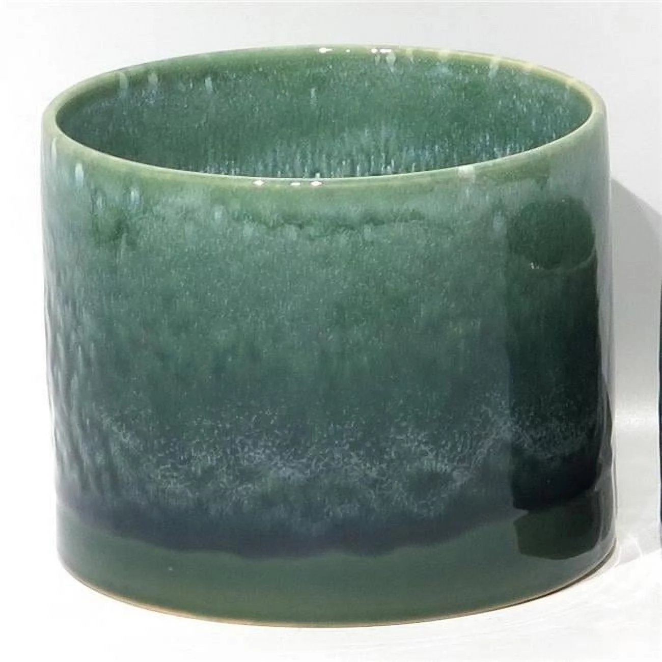 AI-CE10-161-Q06 6 in. Pot Size Marine Green Reactive Glaze Planter - Set of 6