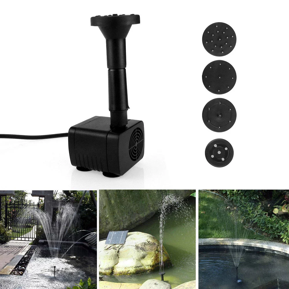 Dcenta Solar Fountain Pump Water Pump  Panel Kit Solar Panel Water Pump for Garden Pool