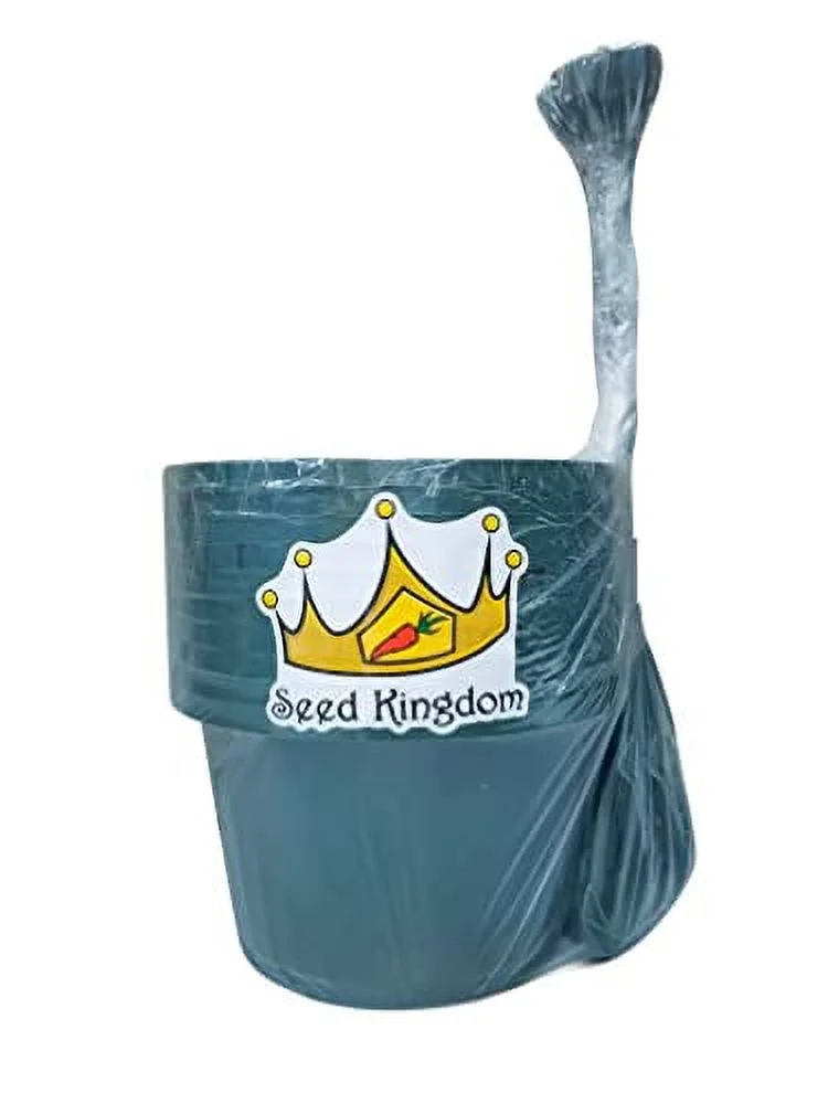 10 New ~ 10 Inch Hanging Basket Plastic Nursery Pots ~ Green ~ Pots Are 9 Inch Round At Top And 6.2 Inch Deep And Includes Internal Dish.