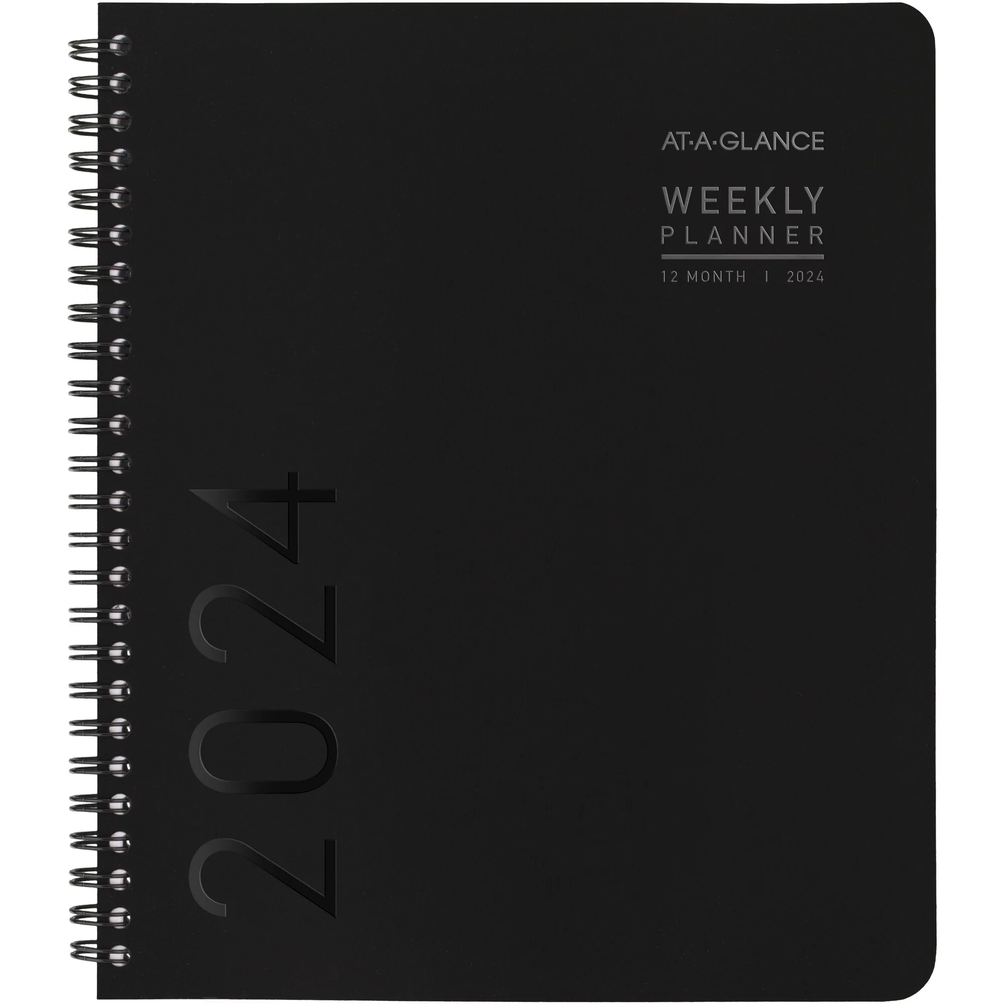 AT-A-GLANCE Contemporary Lite 2024 Weekly Monthly Planner Black Medium 7 x 8 34