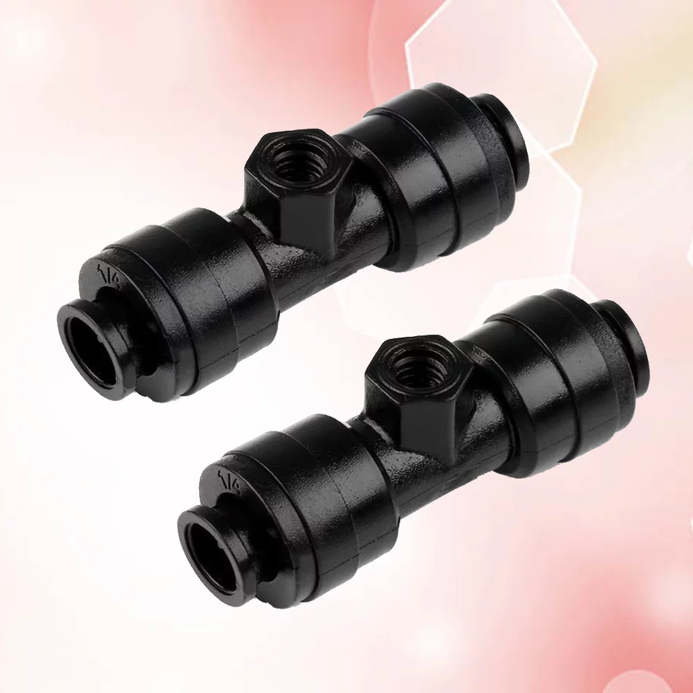 Guichaokj 10 Pcs Low Pressure Spray Nozzle Tee Joint Spray Cooling Atomization Effect Irrigation Integrated Drippers Sprinklers Emitter Drip System