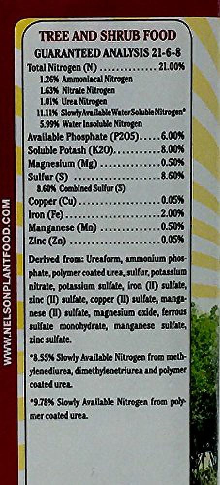 Nelson Tree & Shrub 21-6-8 4lb