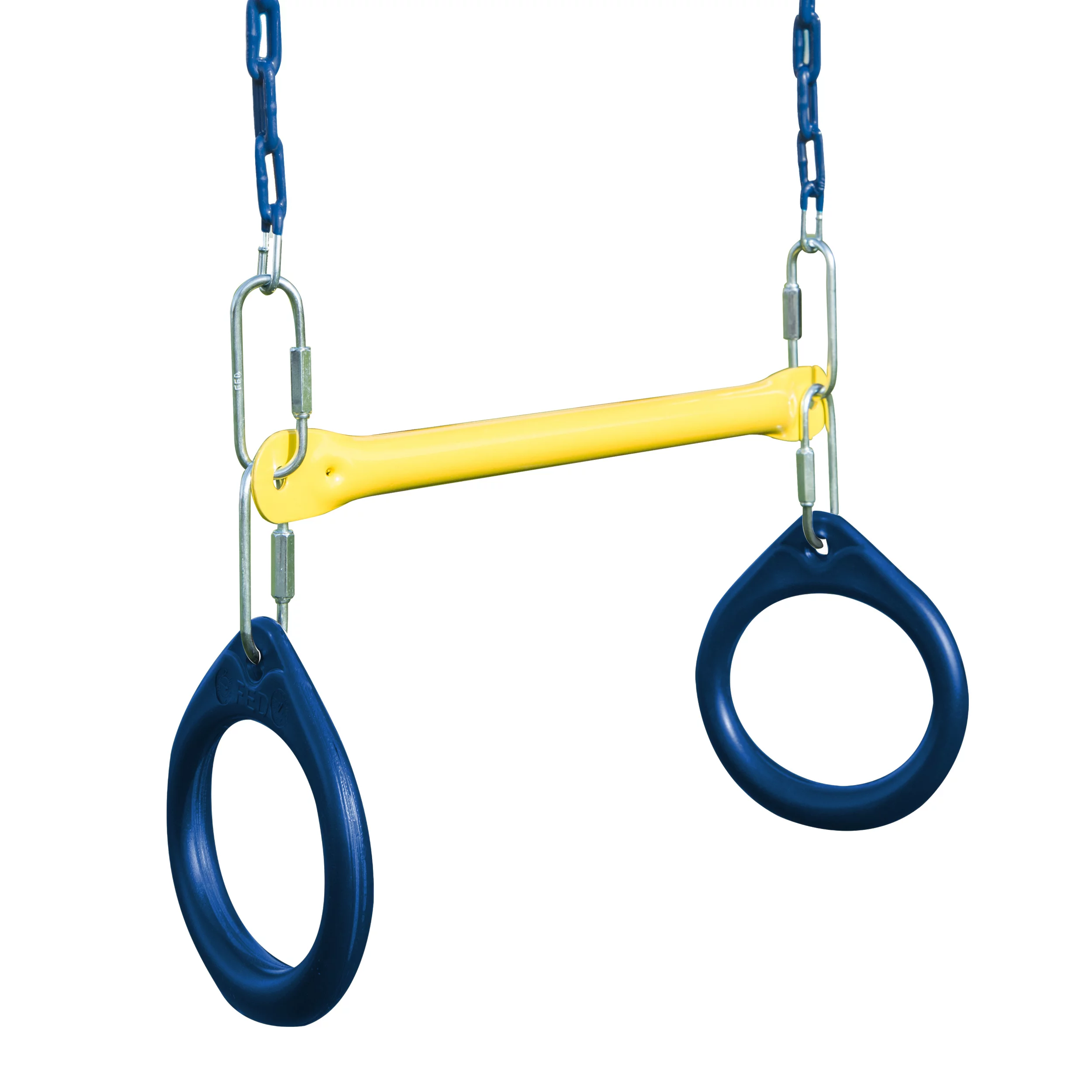 Swing-N-Slide 2 Blue Swing Seats and Ring/Trapeze Bar Combo