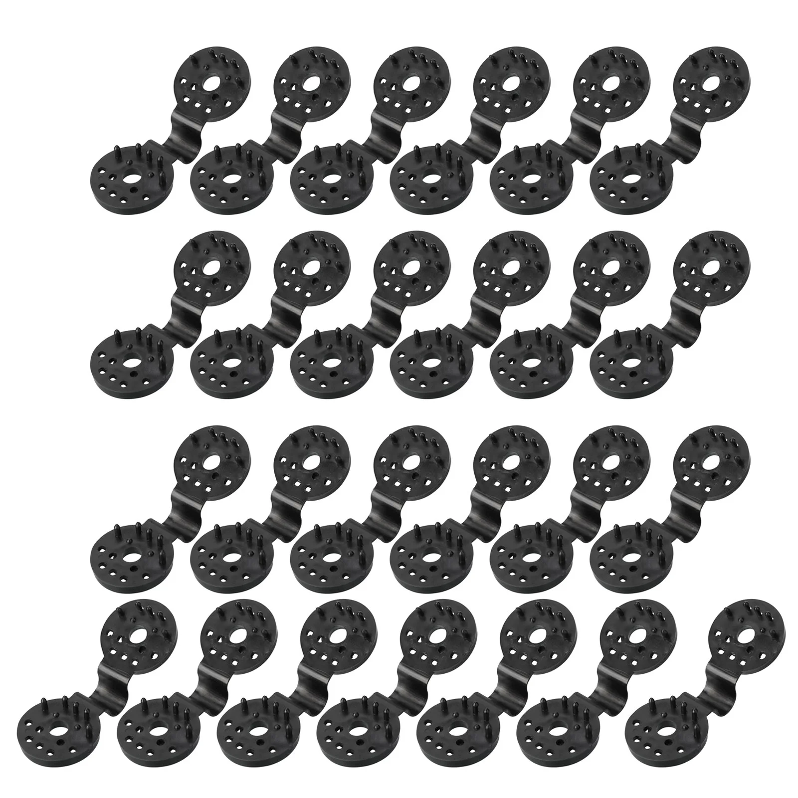 iju7gthy 4th of july indoor Shade Cloth Clips Windproof Awning Clips Greenhouse Shade Cloth Fixing Clips Tent Clip Accessories for Garden Net Shade Net (Black 25pcs)