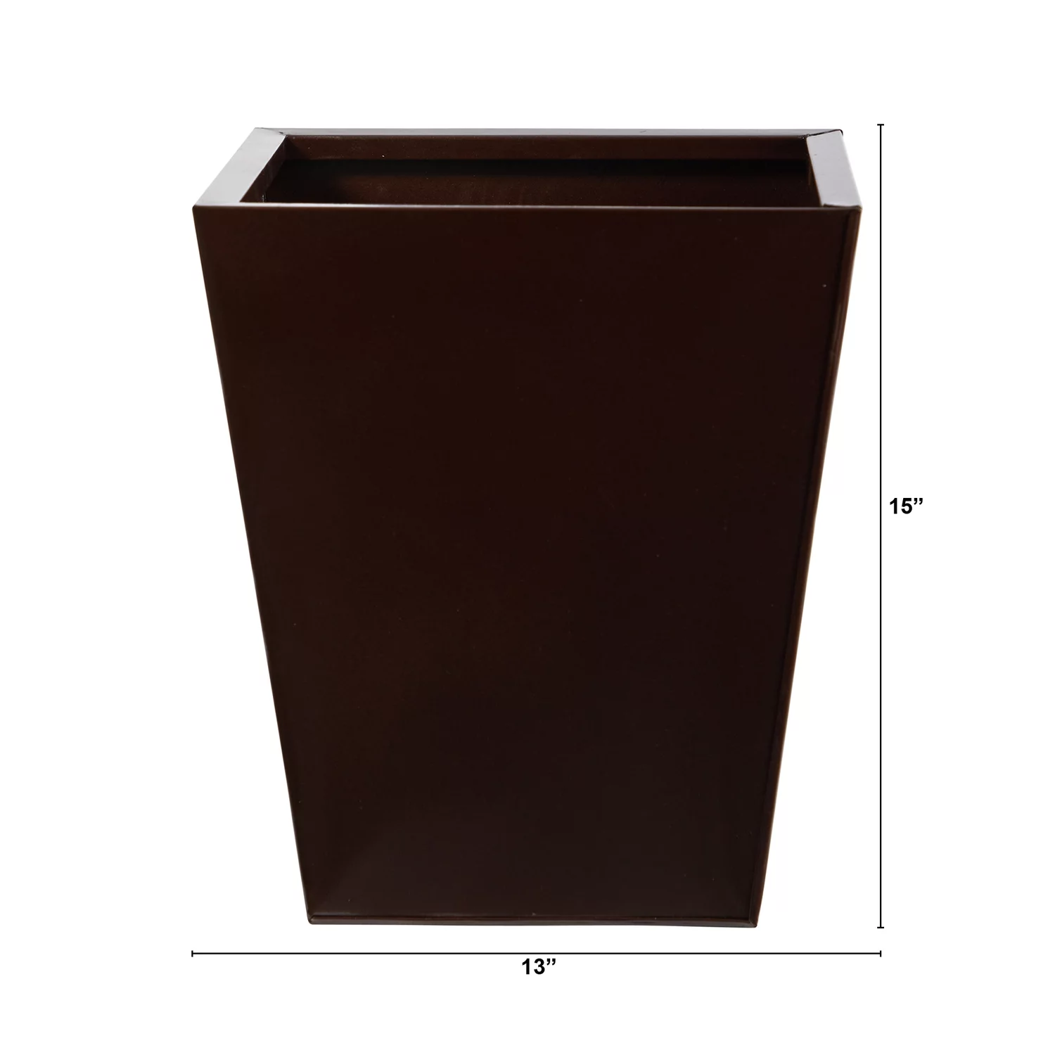 Nearly Natural 15in. Classic Square Metal Planter