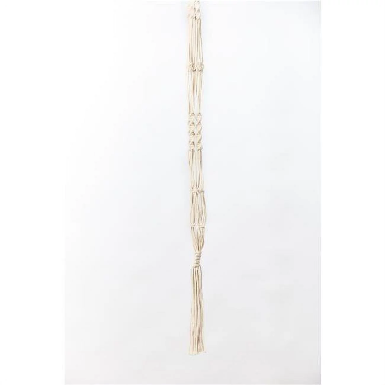 Primitive Planters White Cotton 42 in. H Plain Cord Plant Hanger 1 pk