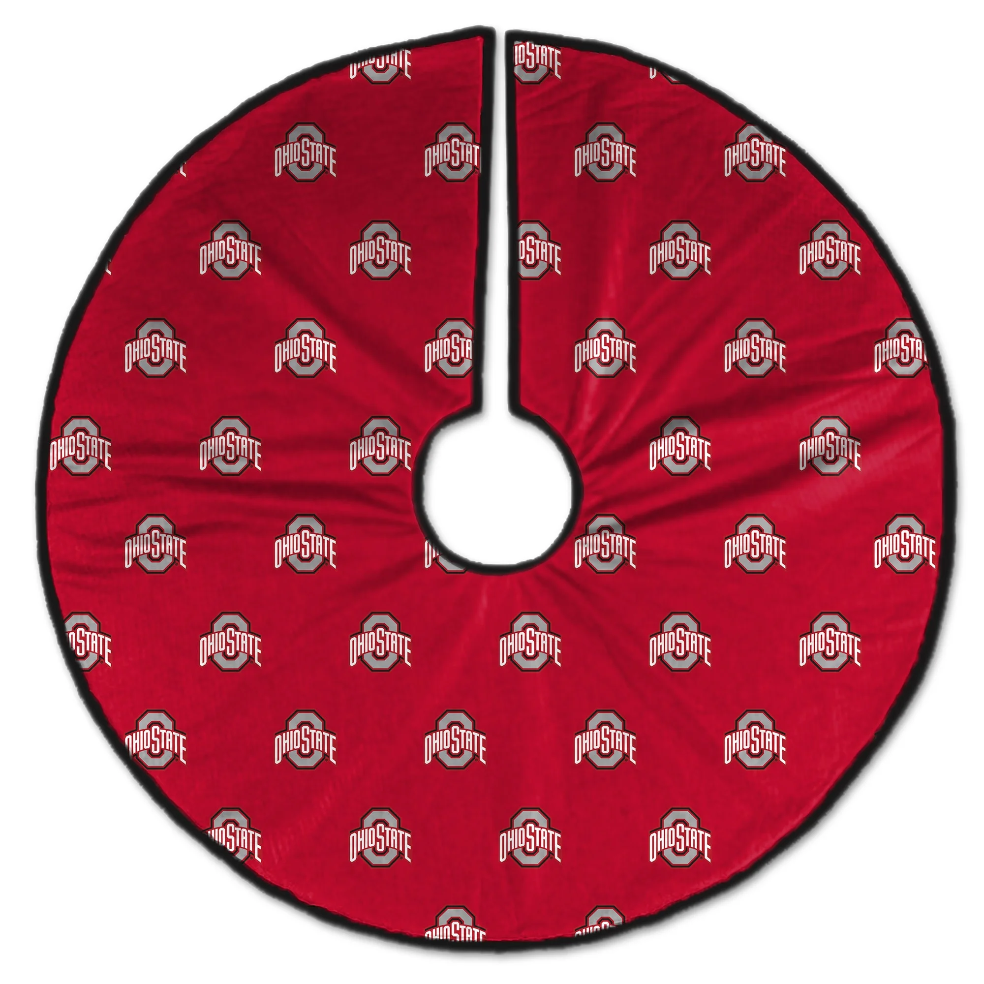 Ohio State Buckeyes Microplush Christmas Tree Skirt