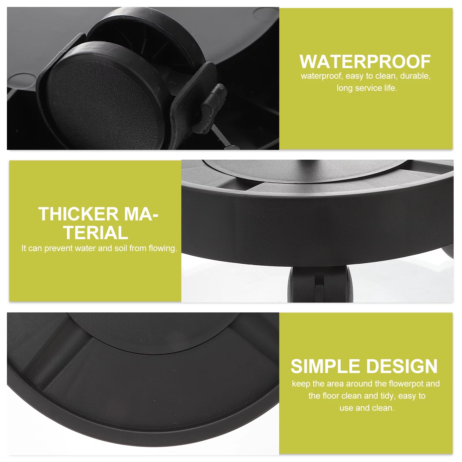 Base Plant Stand Dolly Potted Bonsai Roller Holder Pallet Round Flower Mover Hydrating