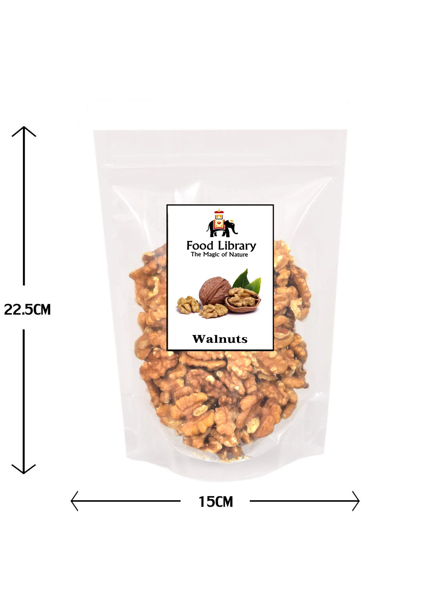 Food Library Raw English Walnut - Akhrot (400 G)