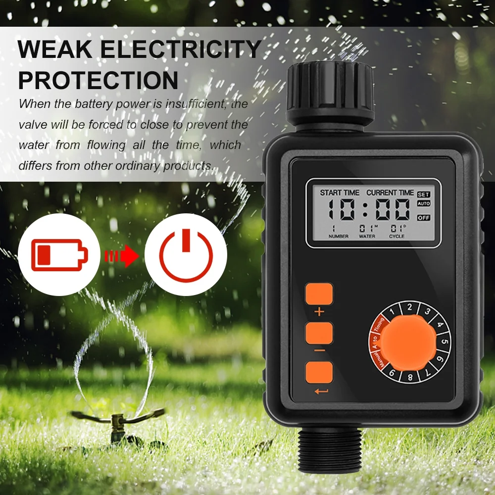 Irrigation Regulator,Screen Waterproof Sprinkler With Lcd Screen Rain Auatic Mewmewcat Weak Ion Rain Eryue