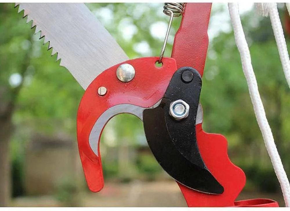 8m/ 26 Foot Length Tree Pole Pruner Tree Saw Loppers Hand Pole Saw Yard Garden Pruning Cutter