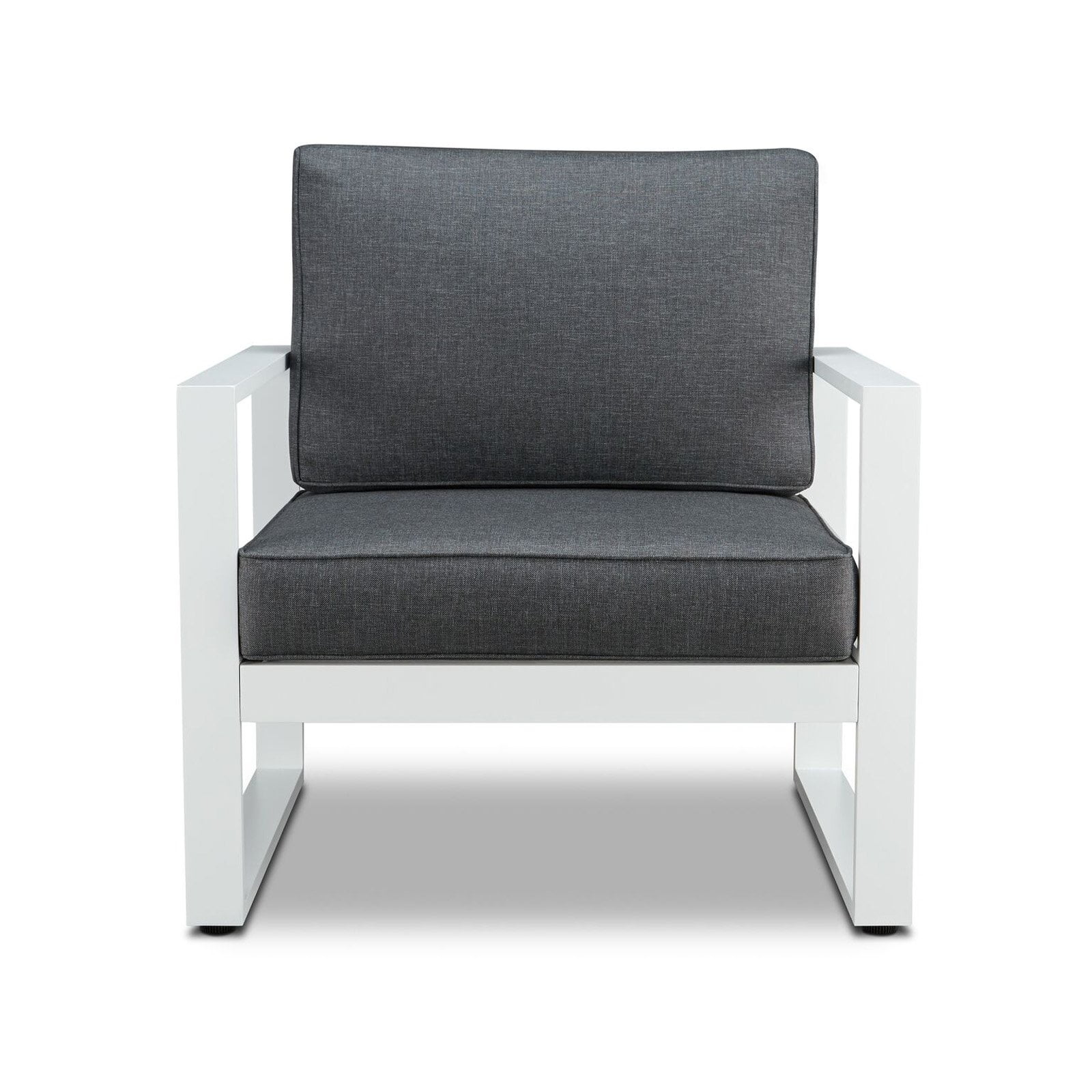 Real Flame Baltic Patio Chair in Gray and White (Set of 2)