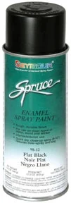 Seymour of Sycamore 98-10 Spruce General Use Spray Paint- Flat Black