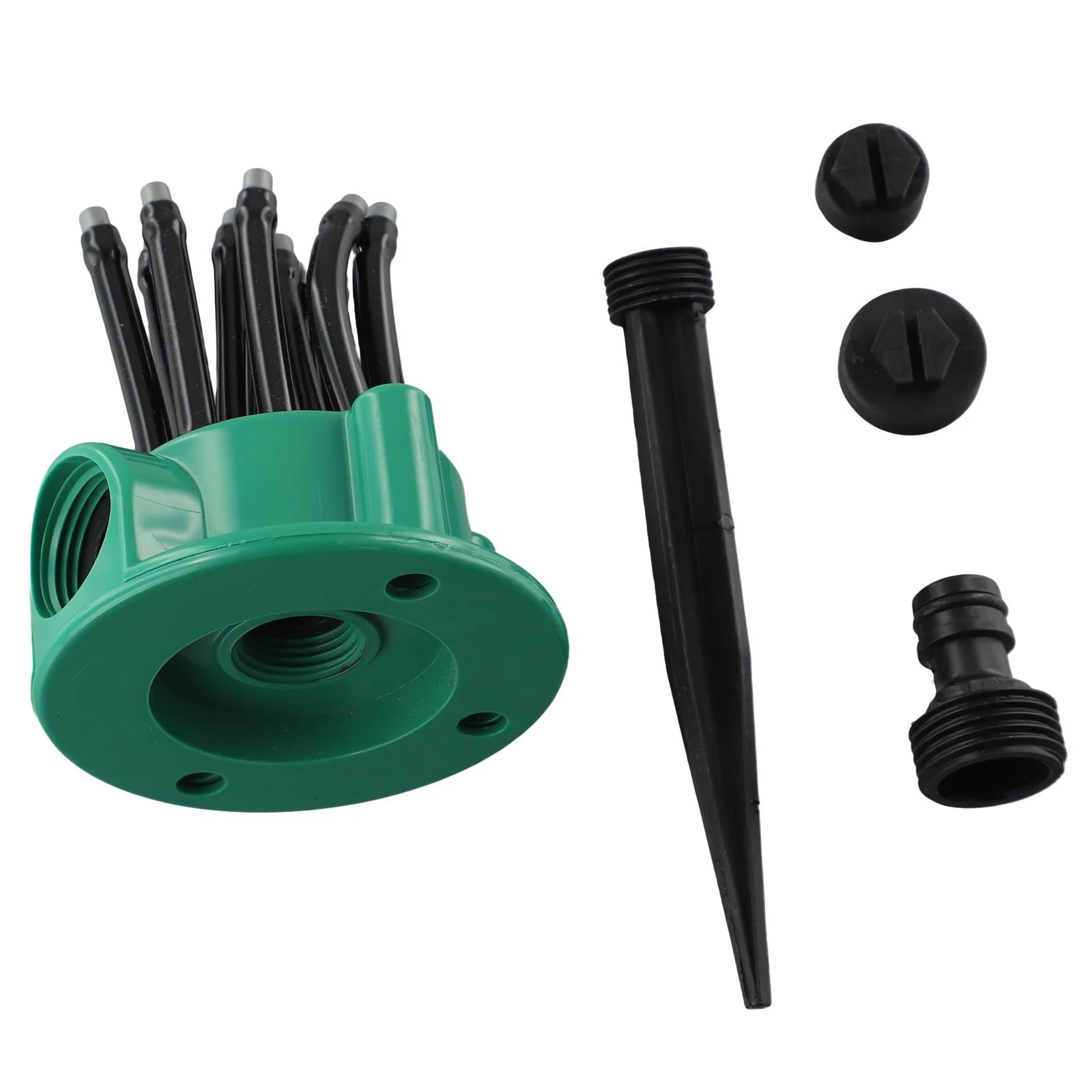 360° Flexible 12 Tubes Garden Yard Lawn Water Sprinkler Watering Sprayer