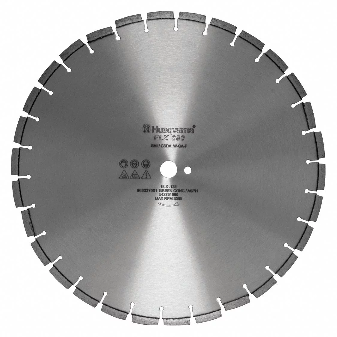 Husqvarna Diamond Saw Blade,Blade Dia. 18 in. FLX 280 18