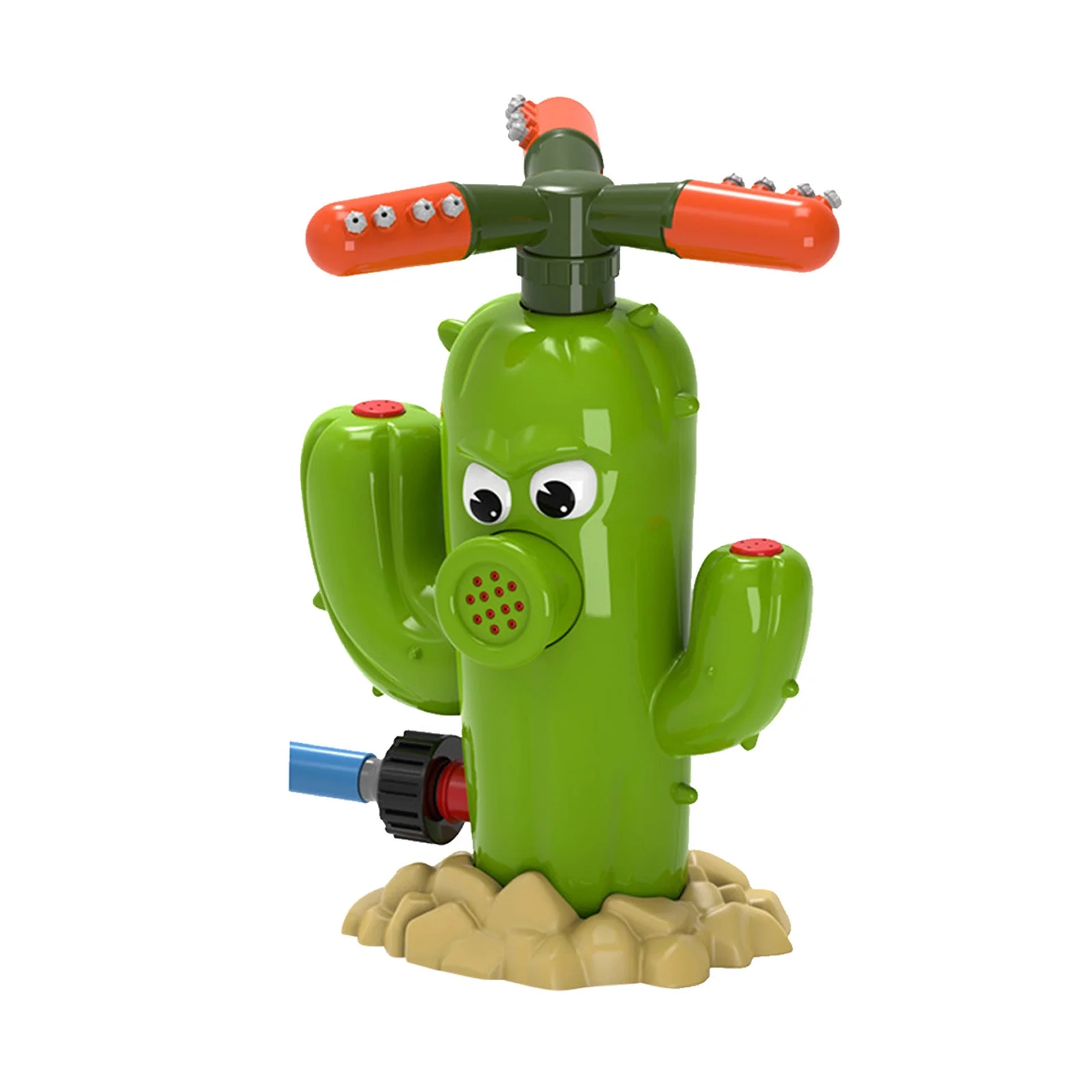 XIANXIAN Rotating Nozzle Cactus Garden Sprinkler 360 Rotating Sprinkler Large Area Coverage Adjustable Weighted Gardening Watering System