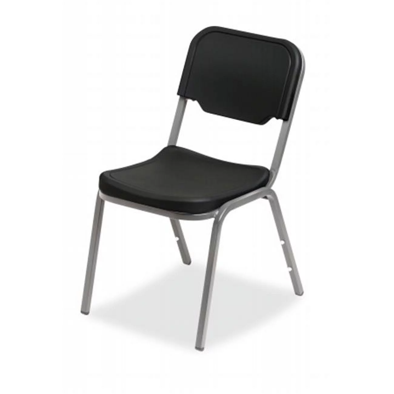 Rough N Ready Series Original Stackable Chair, Black & Silver