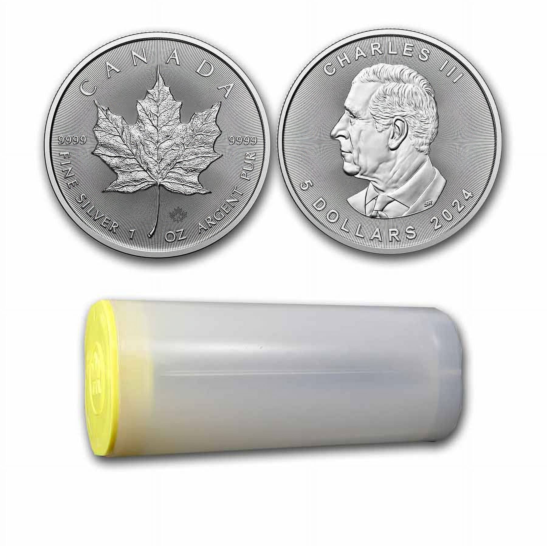 2024 Canada 1 oz Silver Maple Leaf BU - (Lot of 25) - Walmart