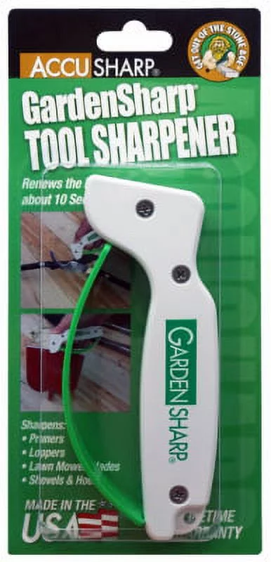 Accusharp Gardensharp Tool Sharpener Designed To Sharpen Single Edged, Each