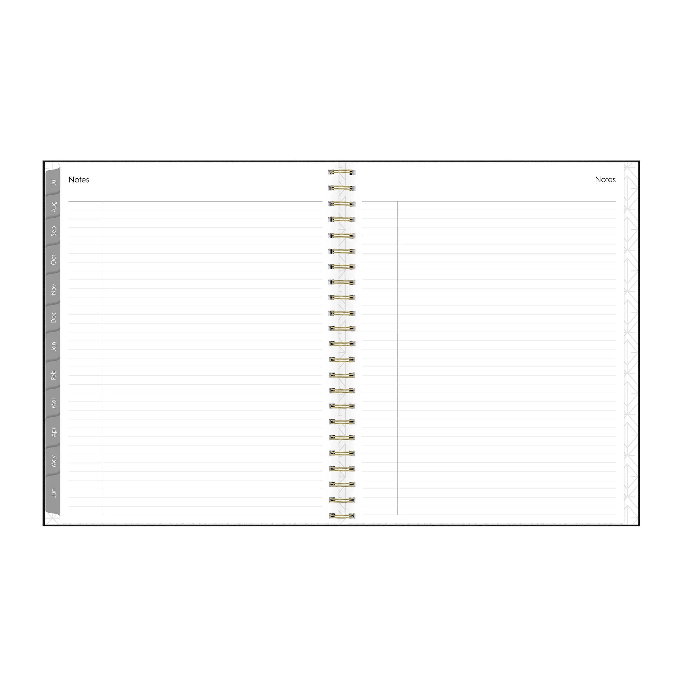 2024-25 Weekly Monthly Concealed Wire Planner, 8.5x11, by Blue Sky, Black